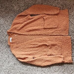 Zenana Cardigan sweater, Size XL, burnt orange